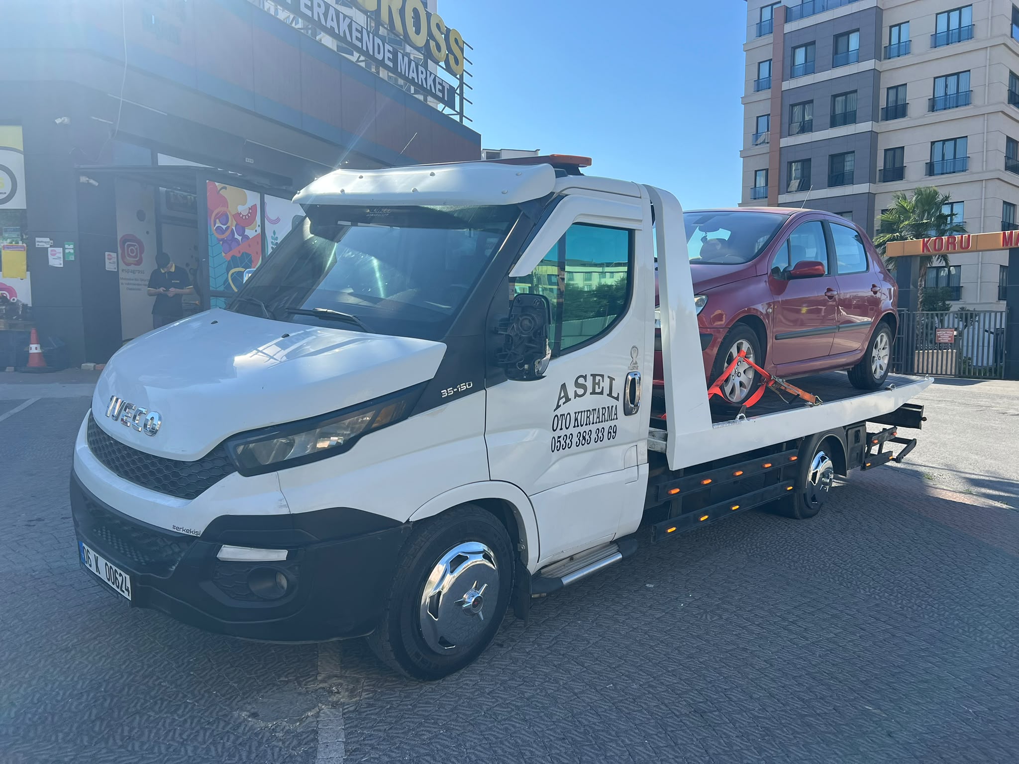 Beylikdüzü Asel Oto Kurtarma çekici aracı ve araç taşıma çalışması